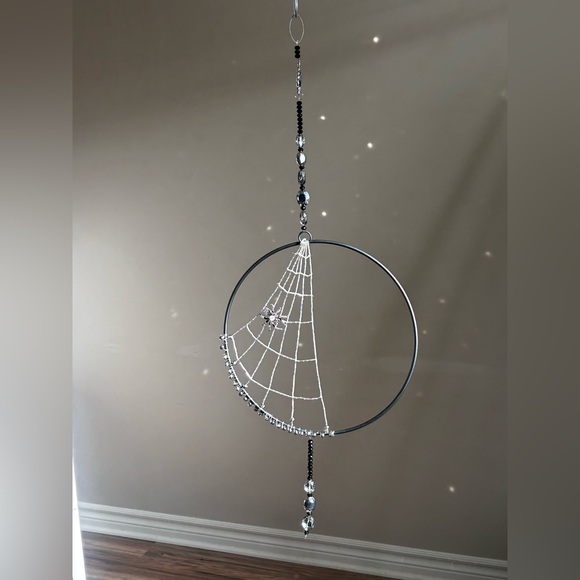 Unsigned Other - Gothic Spider Web Suncatcher Handmade